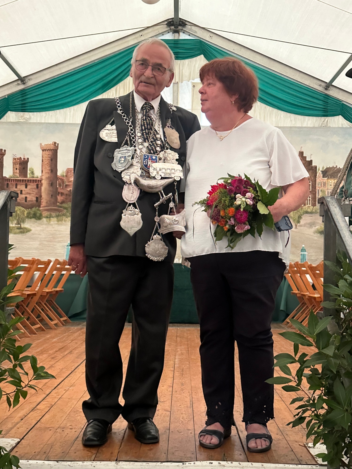 Wilhelm Horten mit Ehefrau Karin