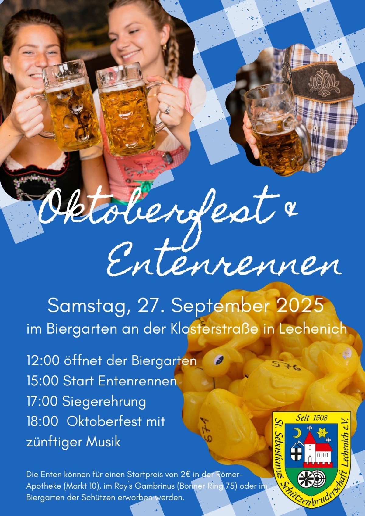 Biergartenabschluss Hochformat