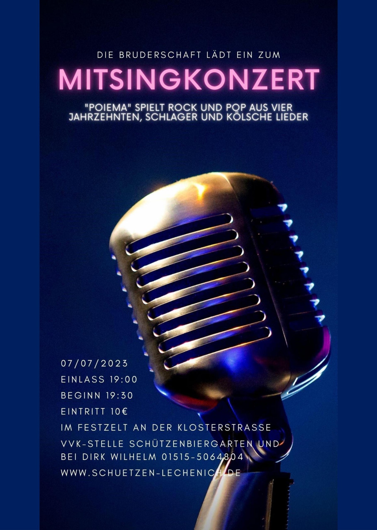 Flyer Mitsingkonzert 2023